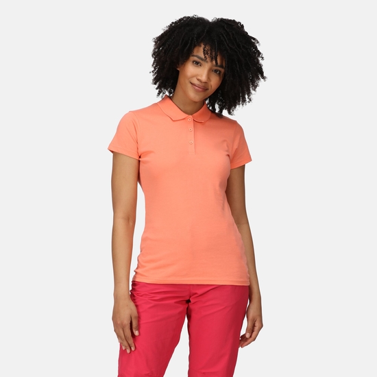 Women's Sinton Coolweave Polo Shirt Fusion Coral