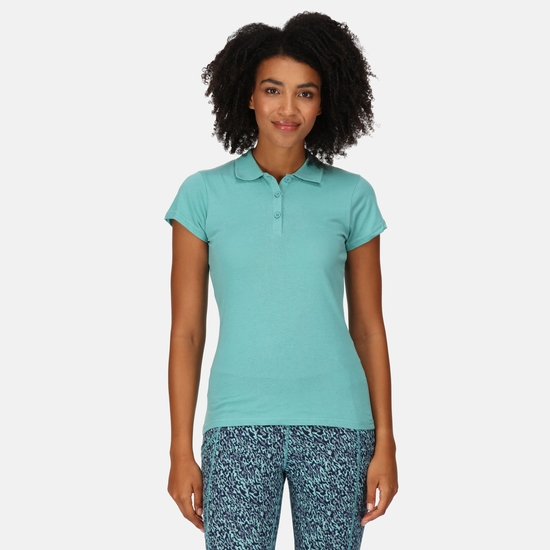 Women's Sinton Coolweave Polo Shirt Bristol Blue 