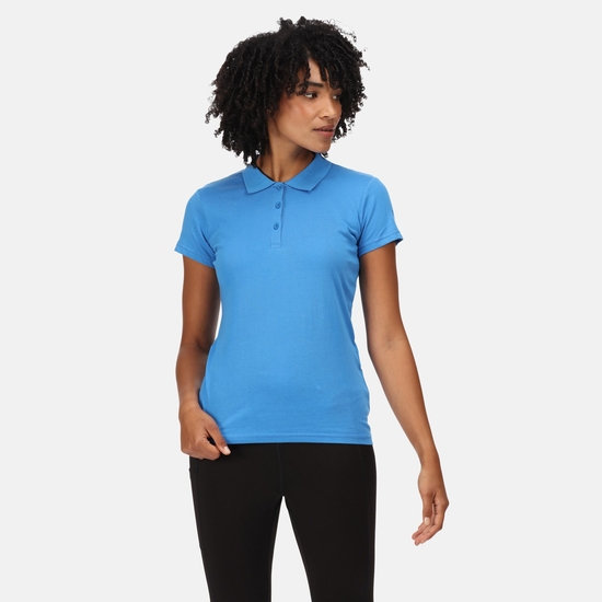 Women's Sinton Coolweave Polo Shirt Sonic Blue