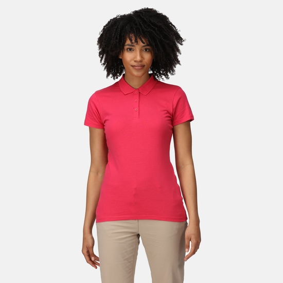 Women's Sinton Coolweave Polo Shirt Rethink Pink