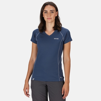 Devote Active T-Shirt für Damen Blau