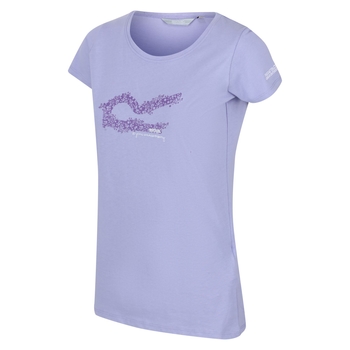 Breezed Graphic T-Shirt für Damen Lila