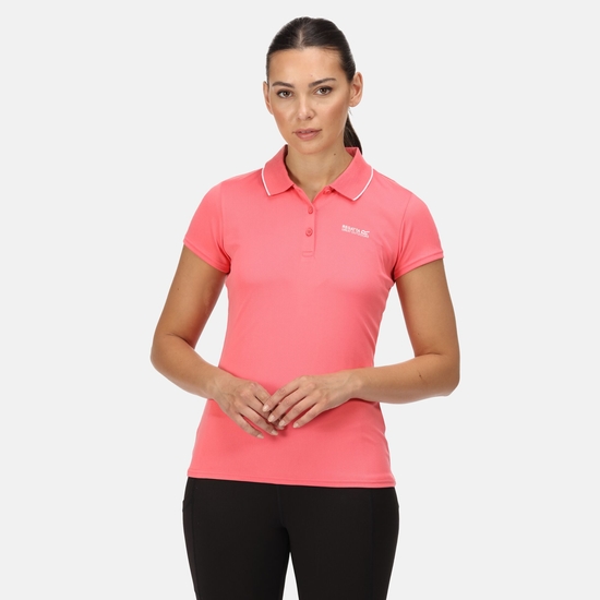 Women's Maverick V Active Polo Shirt Tropical Pink