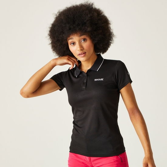 Maverick V Polo-Shirt für Damen Schwarz