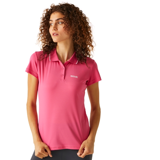 Women's Maverick V Active Polo Shirt Flamingo Pink