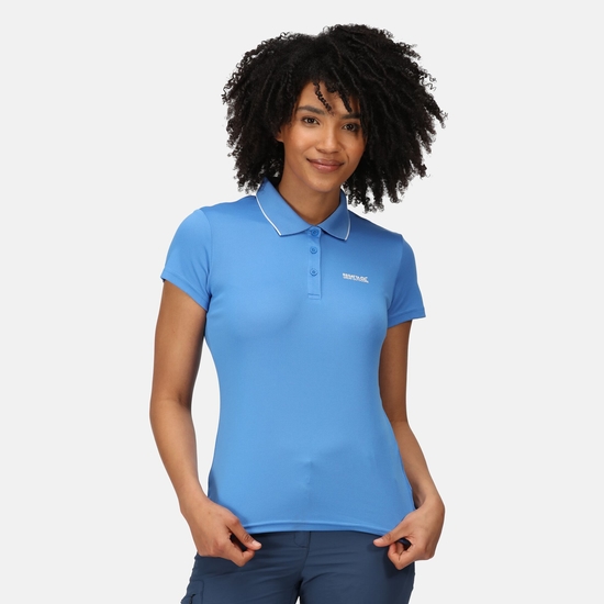 Women's Maverick V Active Polo Shirt Sonic Blue
