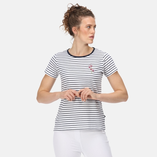 Women's Odalis Stripe T-Shirt Navy Stripe