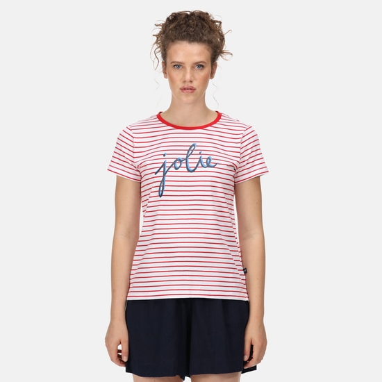Women's Odalis Stripe T-Shirt True Red Stripe