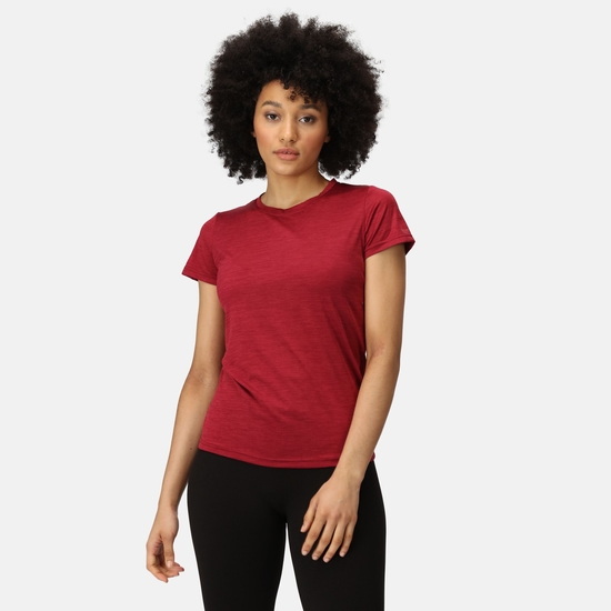 T-shirt chiné Femme Fingal Rouge