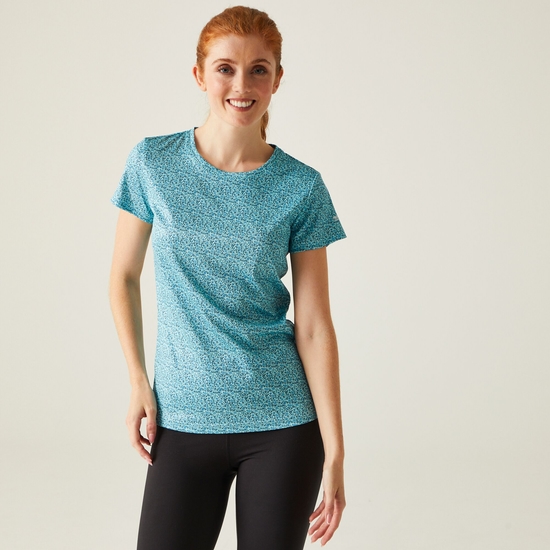 Women's Fingal Edition T-Shirt Bleached Aqua Floral