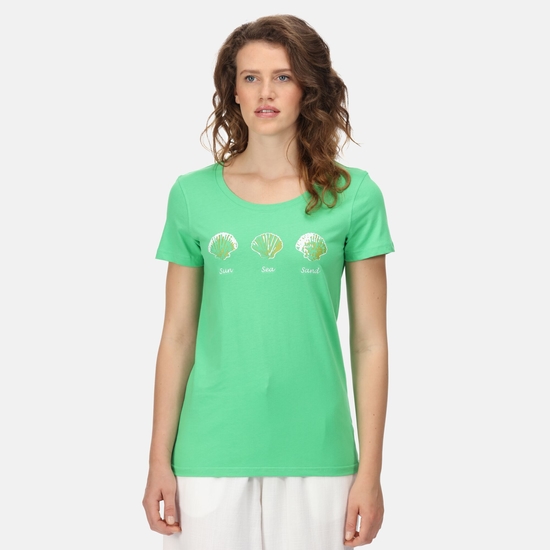 Women's Filandra VI Print T-Shirt Vibrant Green