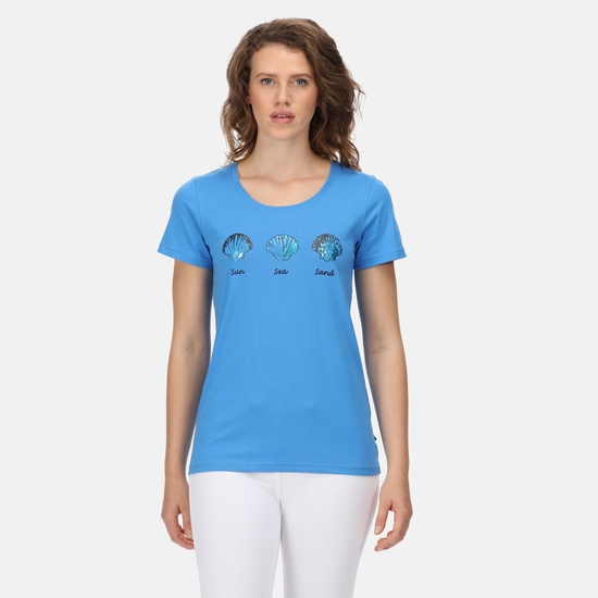 Women's Filandra VI Print T-Shirt Sonic Blue