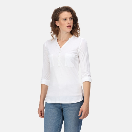 Women's Fflur II 3/4 Sleeve Shirt White