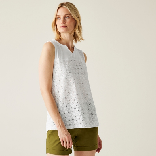 Women's Janessa V-Neck Top White