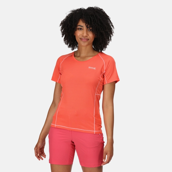 Women's Devote II T-Shirt Neon Peach