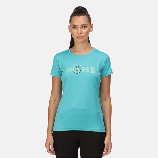 Fingal VI bedrucktes T-Shirt für Damen Grün