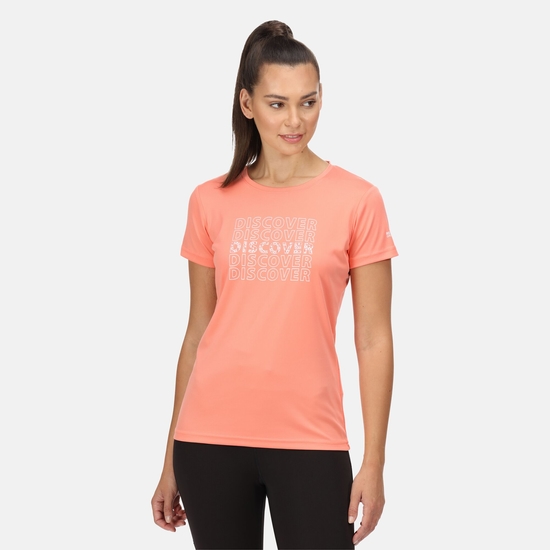 Women's Fingal VI Print T-Shirt Fusion Coral