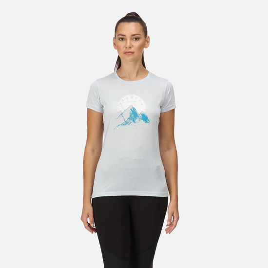 Fingal VI bedrucktes T-Shirt für Damen Grau
