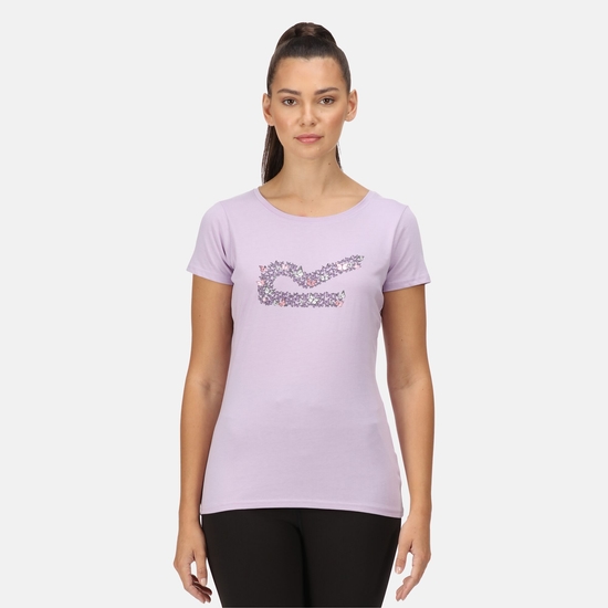 Women's Breezed II Print T-Shirt Pastel Lilac