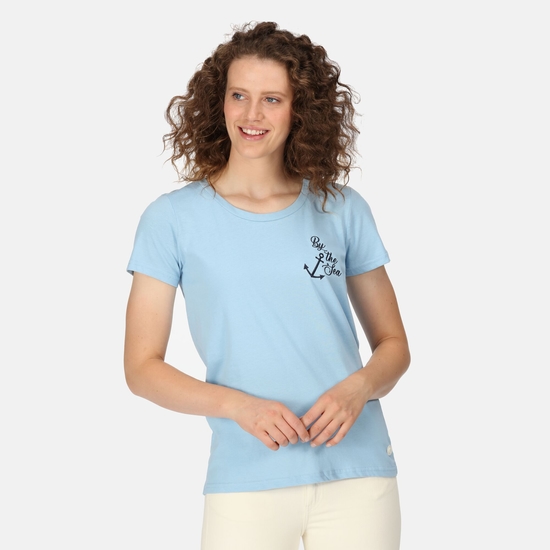 Damska koszulka Filandra VII Pudrowy niebieski