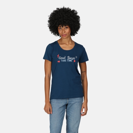 Women's Filandra VII Printed T-Shirt Blue Opal 