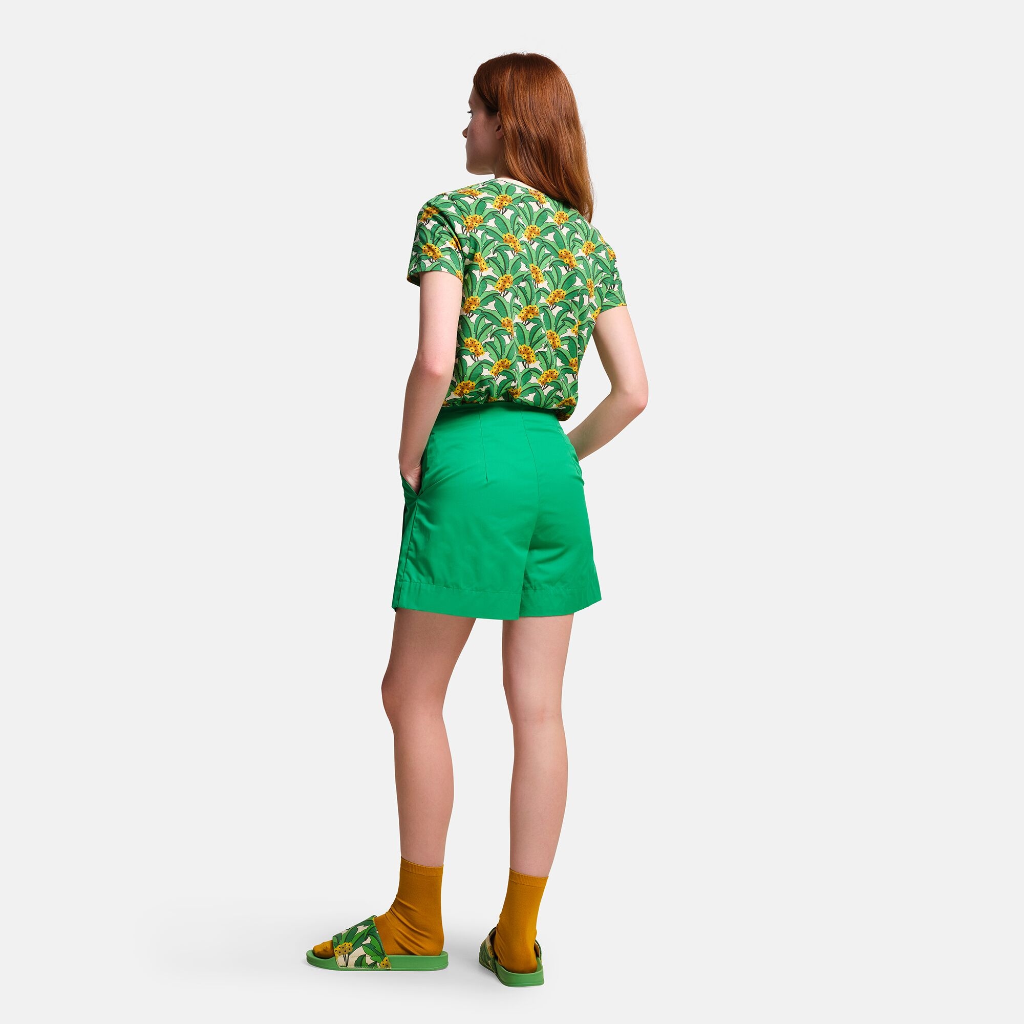 Orla Kiely - Damska koszulka Zielony