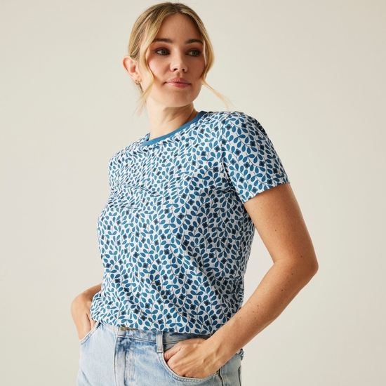T-shirt Orla Kiely Bleu
