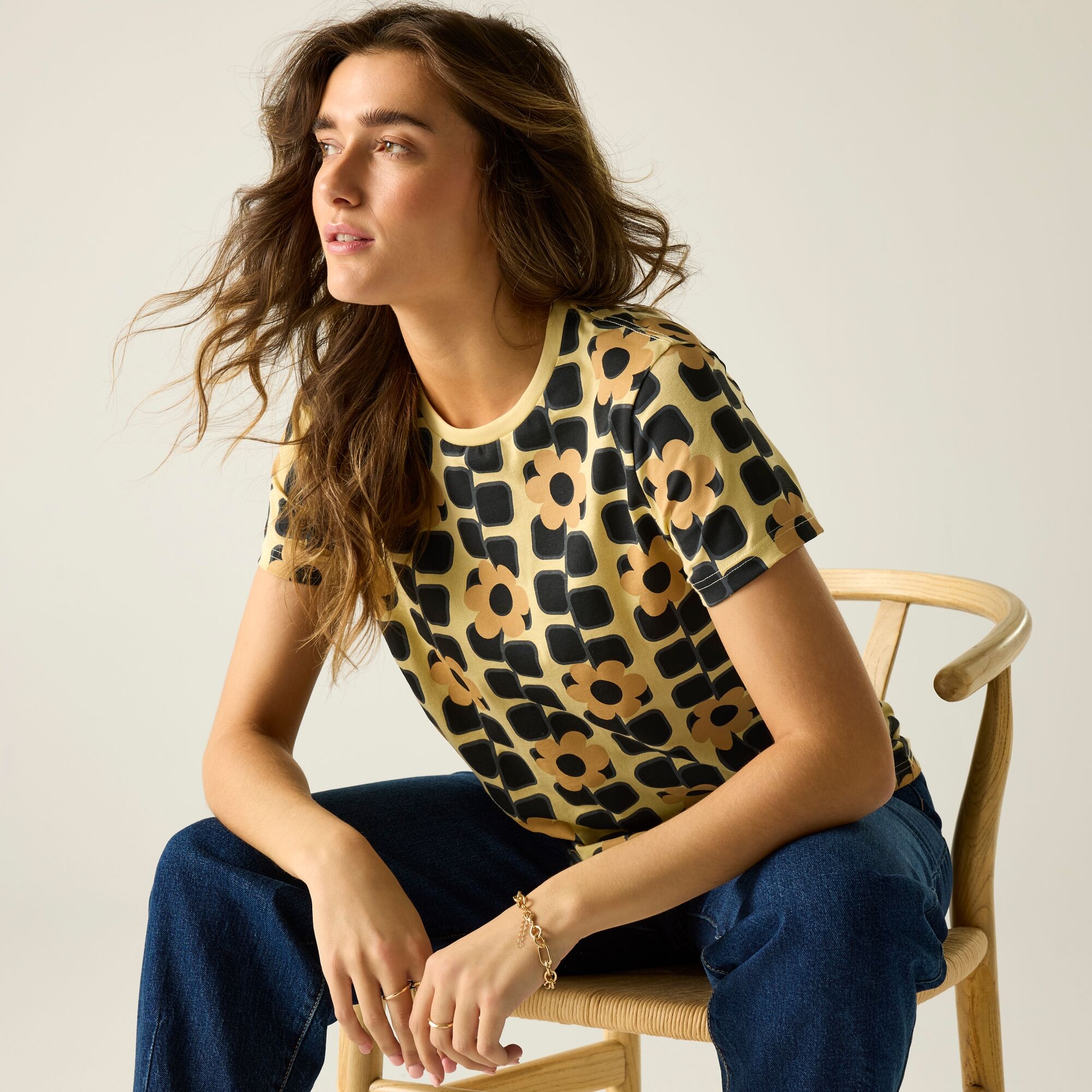 Regatta Regatta Orla Kiely Koszulka damska Beżowe