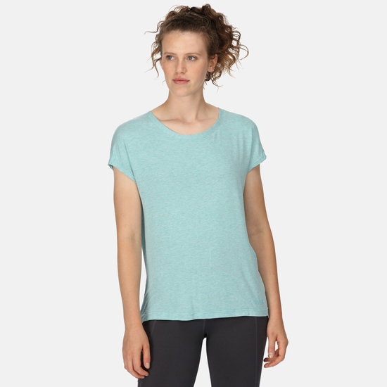 Bannerdale Femme T-shirt avec régulateur de température intelligent Bleu