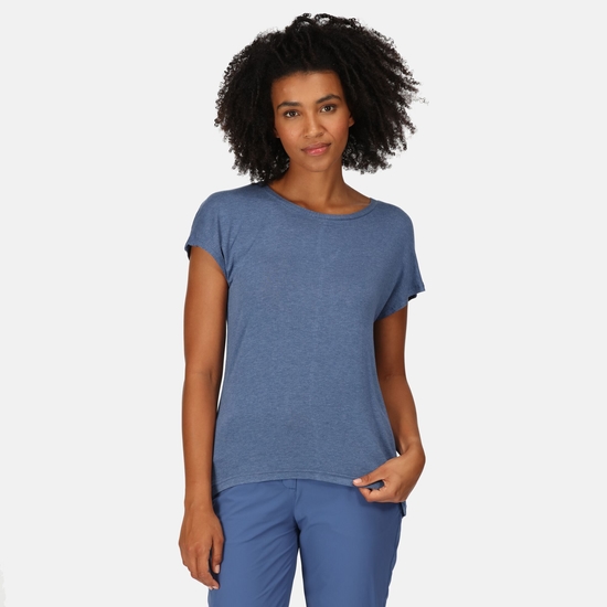 Bannerdale Femme T-shirt avec régulateur de température intelligent Dusty Denim