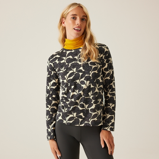 Orla Kiely Long Sleeve Winter Tee Birdy Grey