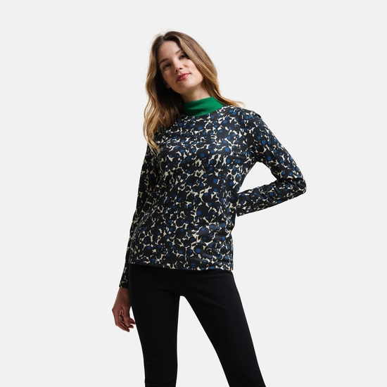 Orla Kiely T-shirt d'hiver à manches longues Bleu