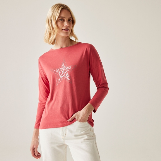 Women's Carlene Graphic T-Shirt Mineral Red Star