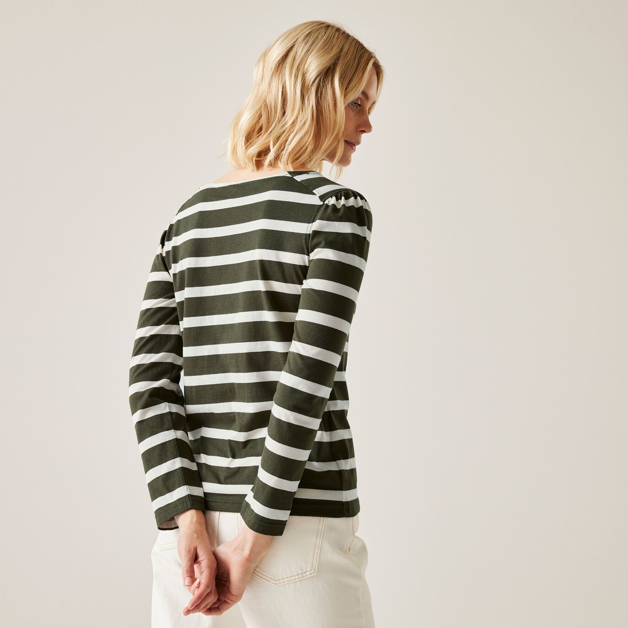 Damska bluzka Federica Zielono-beżowy