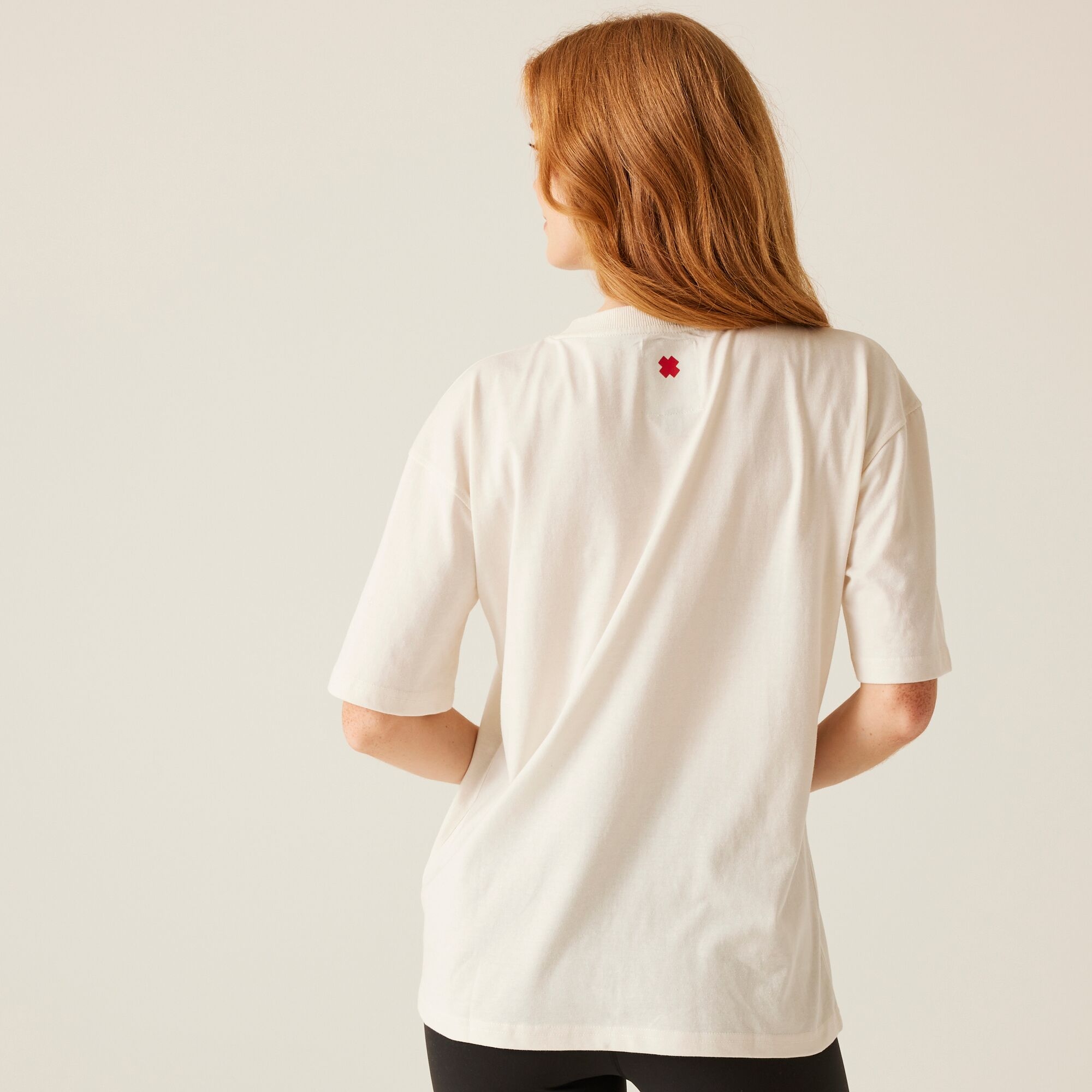 Regatta Christian Lacroix Damska koszulka z krótkim rękawem oversize Bellegarde Złamana biel