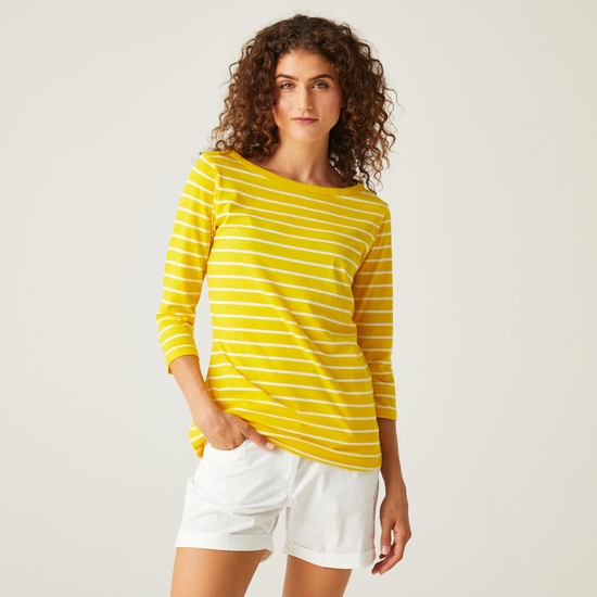Bayletta Shirt mit 3/4-Arm für Damen Gelb