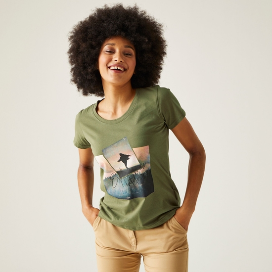 Filandra VIII T-Shirt für Damen Grün