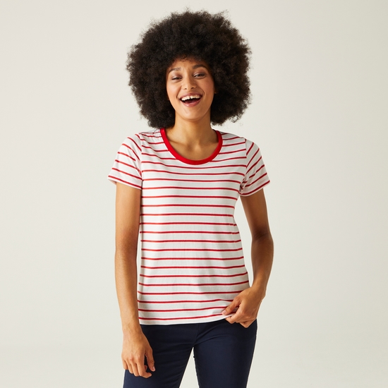 Women's Filandra VIII T-Shirt High Risk Red White Stripe