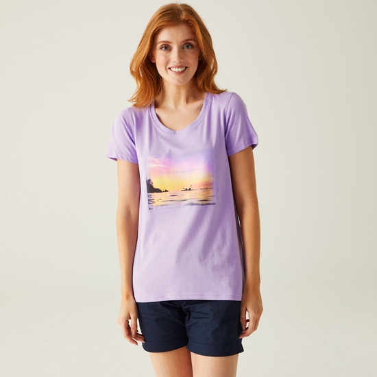 Women's Filandra VIII T-Shirt Purple Rose