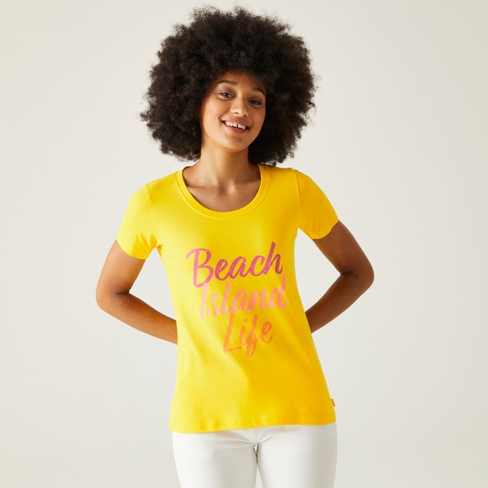Filandra VIII T-Shirt für Damen Gelb