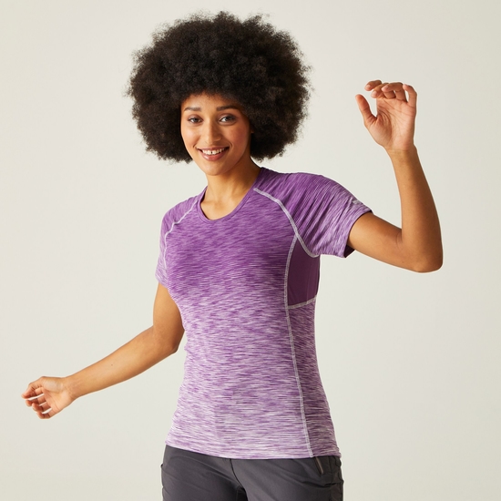 Women's Laxley II T-Shirt Sunset Purple Ombre