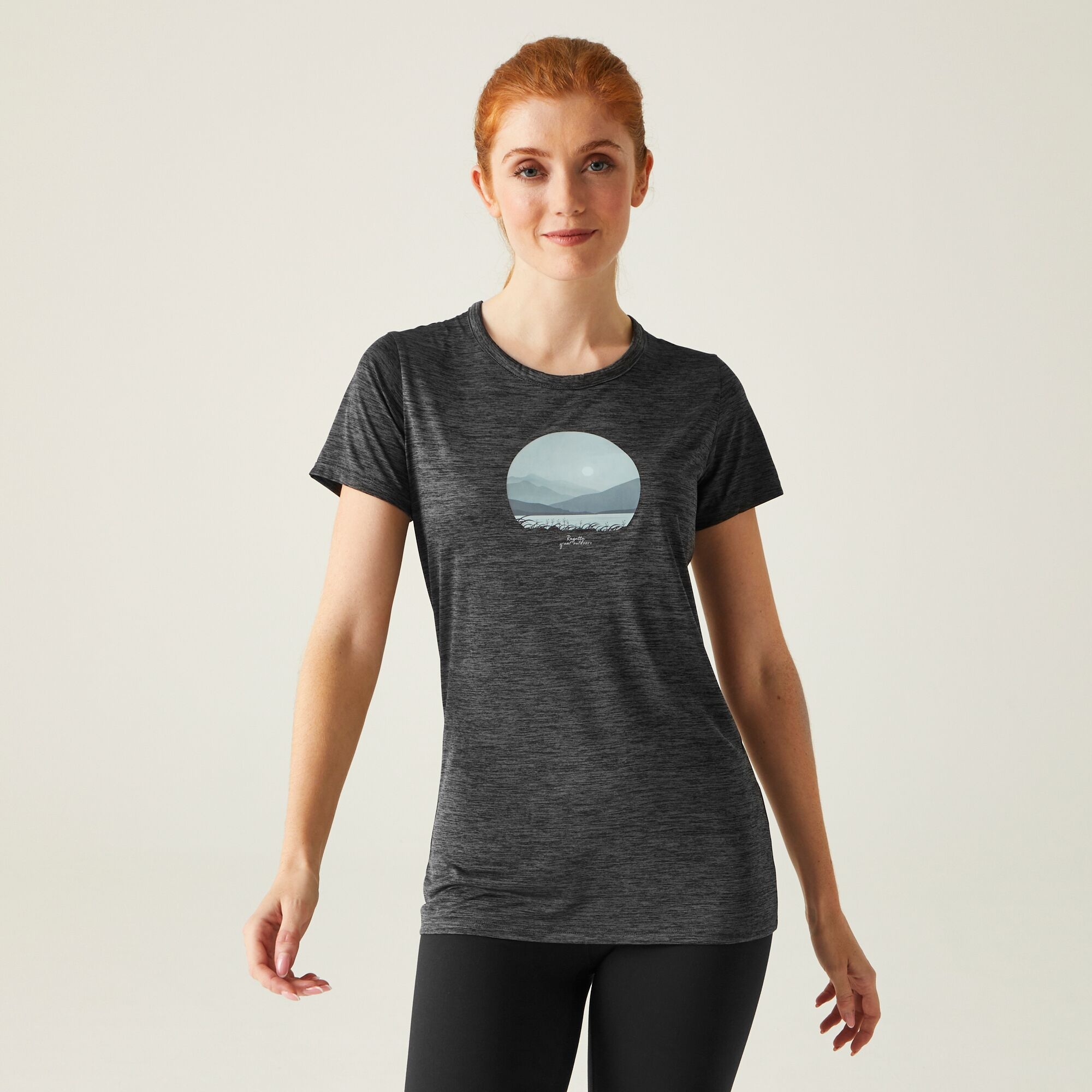 Regatta Damska koszulka Fingal VIII Szary