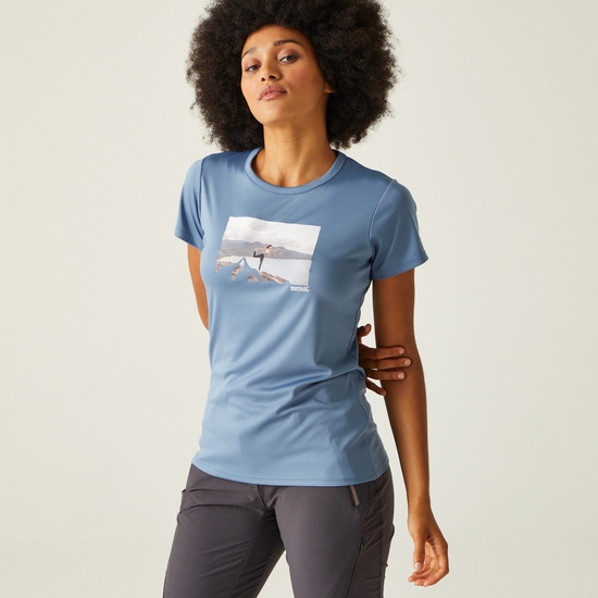 Fingal VIII Femme T-shirt Bleu