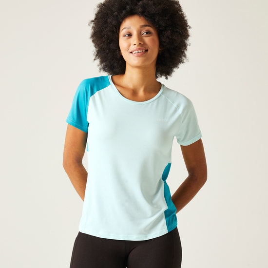 Women's Emera T-Shirt Bleached Aqua Tahoe Blue