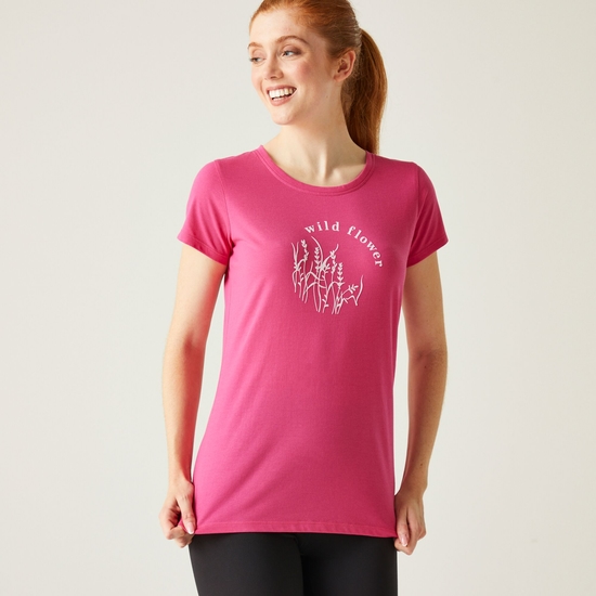 Damska koszulka Breezed IV Różowy