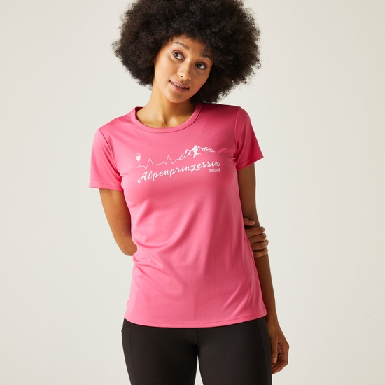 Fingal Femme T-shirt à slogan Rose