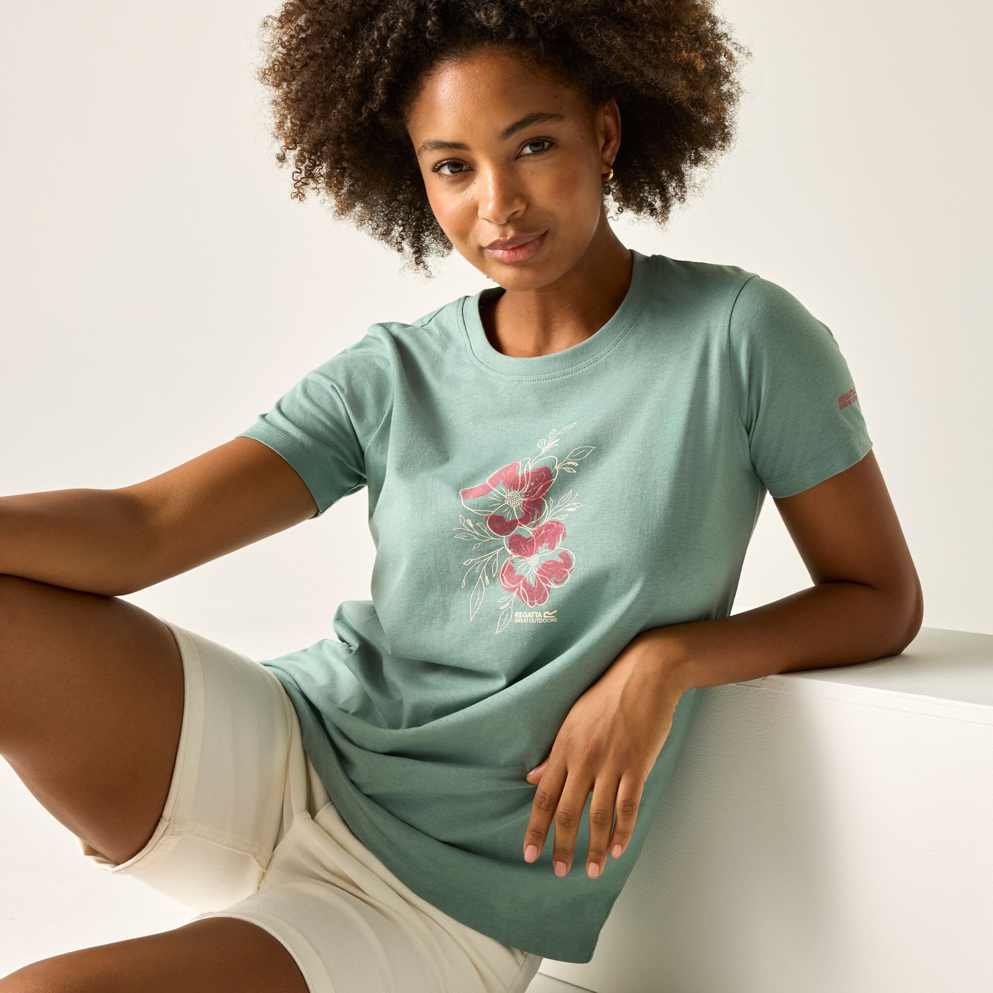 Regatta Women's Filandra Vx T-Shirt - Green Size 14