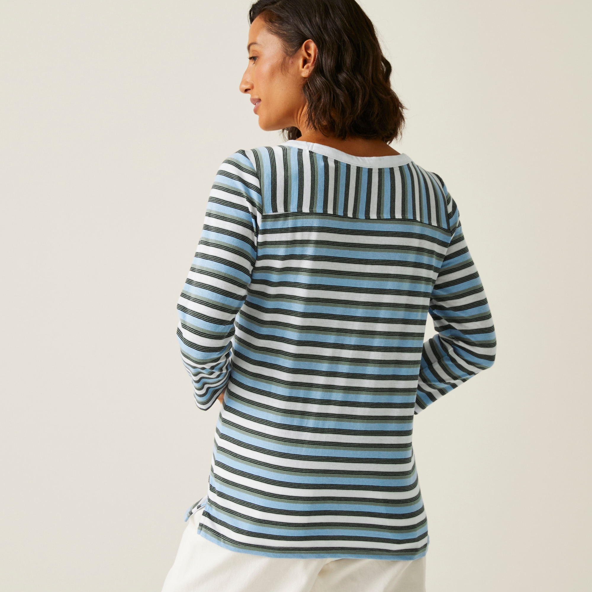 Damska bluzka z rękawem 3/4 Bayletta II Kremowy