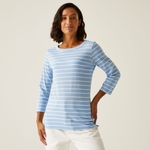 Chambray Blue White Stripe