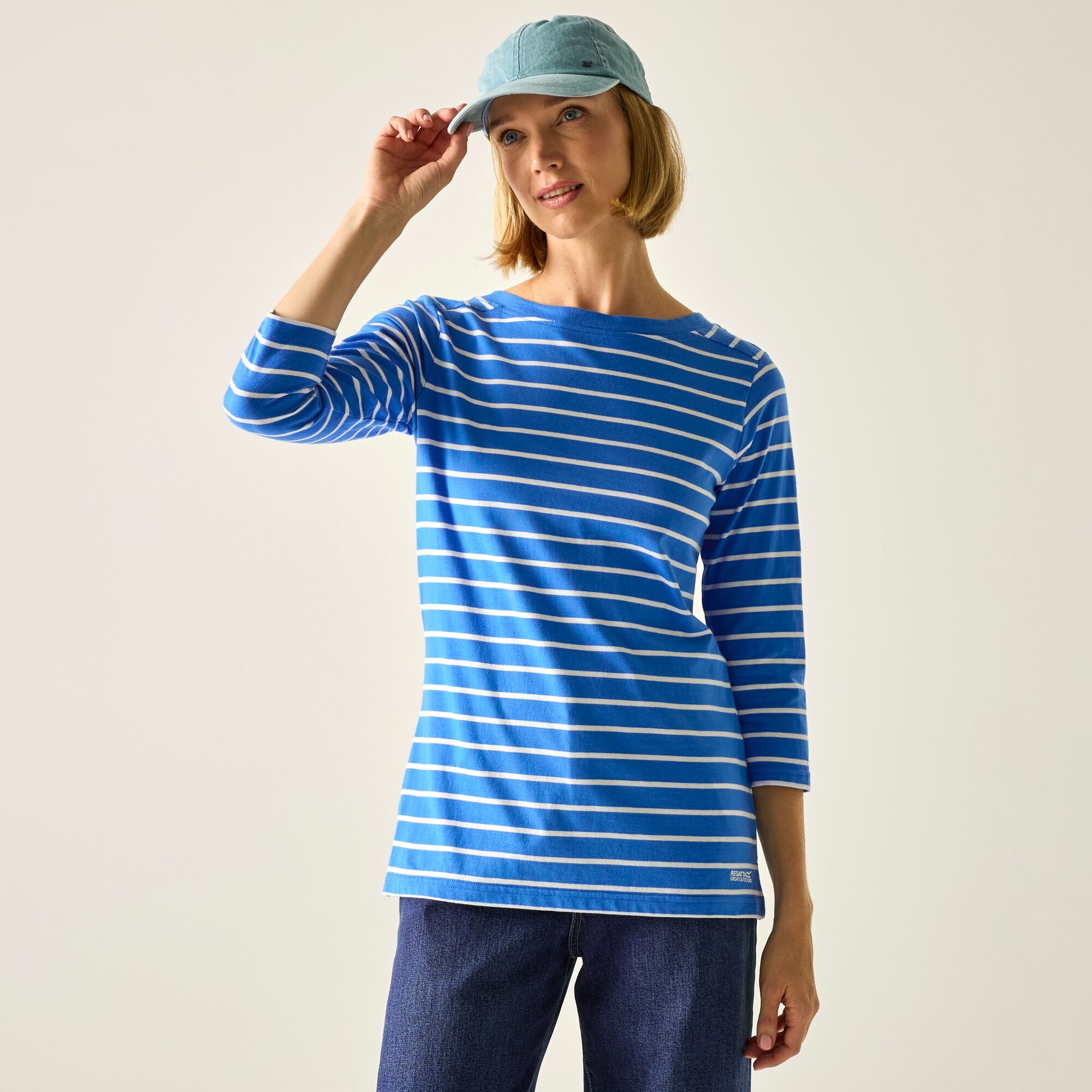 Regatta Women's Bayletta Ii 3/4 Sleeve Top - Blue Size 12